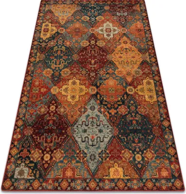 Zdjęcie produktu dla Dywan wełniany OMEGA Torino orientalny - rubin czerwony 235x350 cm