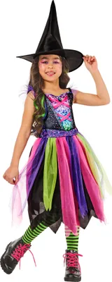 Immagine prodotto di Costume da strega della notte luminoso per bambini taglia XS