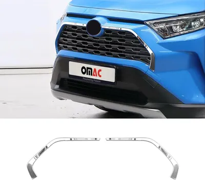 Obrázek produktu pro Lišty mřížky chladiče Lišty mřížky chladiče pro Toyota RAV4 2018-2025 nerezová ocel stříbrná 2ks