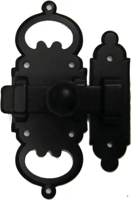 Image de Targette 682 fer noir BOUVET 100 x 38 mm - 23339