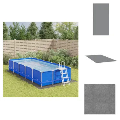 Produktbild von vidaXL Pool-Bodentuch Hellgrau 640x321 cm Polyester Geotextil -  Poolabdeckungen & -unterlagen