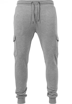 Produktbild von Urban Classics - FITTED Cargo Sweatpants grau - S