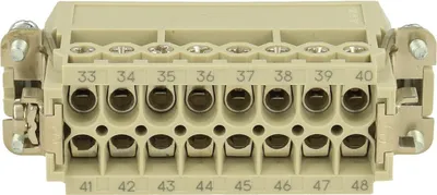 Produktbild von HARTING Han 16A Stifteinsatz (M) Schraubanschluss, 16-polig+PE 250V, 16A - 1 Stück