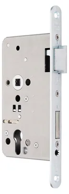 Produktbild von BKS Panikschloss 1201 PZ Umschaltfunktion DIN rechts – Einsteckschloss, Stulp 20 mm, Dornmaß 65 mm, Entfernung 72 mm
