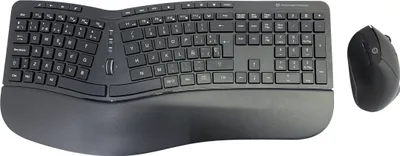 Produktbild von CONCEPTRONIC Wireless Keyboard+Mouse,ergo,Layout spanisch sw