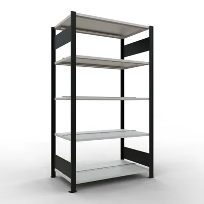 Zdjęcie produktu dla System regałów biurowych Regał podstawowy - 1800x1000x600 mm, typ 150 kg