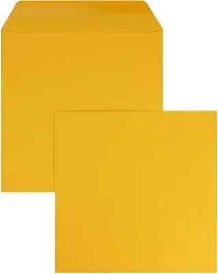 Produktbild von Briefumschläge 220x220mm 120g/qm gummiert VE=100 Stück zartorange