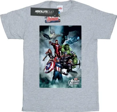 Produktbild von Marvel - "Avengers Assemble" T-Shirt für Herren BI5666 (M) (Grau)