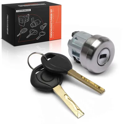 Zdjęcie produktu dla Cylinder zamka drzwi samochodowego - cylinder zamka - z kluczami - część zamienna OEM 32321095822 - do modeli E36 316-328, E39 520-540, E38