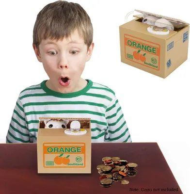Produktbild von Münzspardose Katze Spardose - Geldmünzen stehlen und sparen - Geburtstagsgeschenk für Kinder - Penny Box Bank