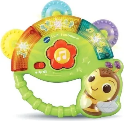 Produktbild von VTech Baby Leuchtender Musikalischer Tamburin, Interaktiv, Zahlen, Klänge, Melodien, Bewegungssensor