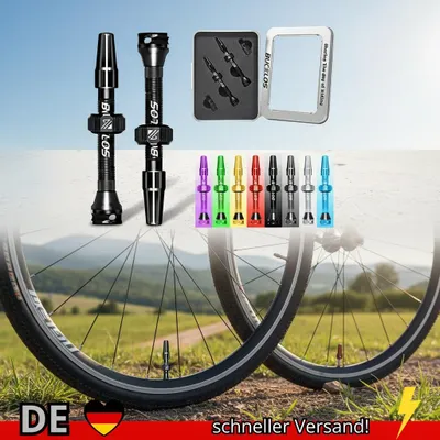 Produktbild von BUCKLOS 40 44 55 60 65 80 100 Mm Schlauchlose Ventile Fahrrad
