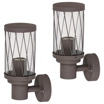Imagen del producto de Rabalux Budapest: Lámpara de pared para exteriores, grado de protección IP44, color marrón, casquillo E27, máximo 40W, modelo 8888