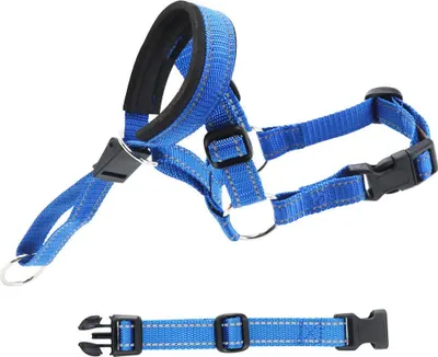 Image de INF Muselière ajustable réfléchissante en nylon pour chien L