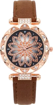 Produktbild von Alessia Damenarmbanduhr Dunkelbraun - Stilvoll und Elegant KP14602