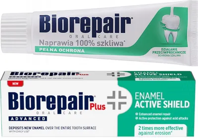 Zdjęcie produktu dla Biorepair Pasta do zębów Plus 75ml bez fluoru przeciw próchnicy Pielęgnacja szkliwa