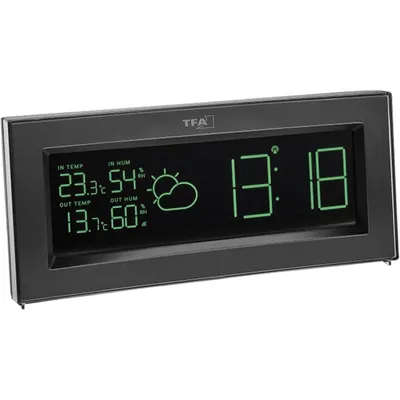 Produktbild von TFA-Dostmann COLORIS, Anthrazit, Innen-Hygrometer, Innen-Thermometer, Außen-Barometer, Außen-Hygrometer, Außen-Thermometer, UV, Kunststoff, 1 - 99%, 1 - 99%