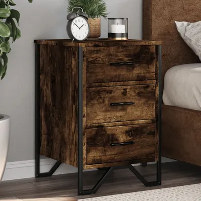 Obrázok produktu pre vidaXL Nočný stolík údený dub 40x41x60 cm materiál na báze dreva