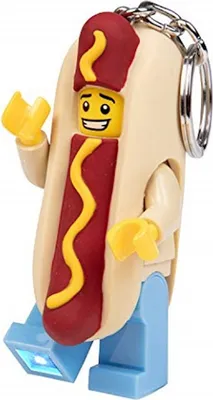 Immagine prodotto di LEGO - Portachiavi con luce a LED "Hotdog man