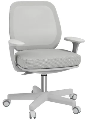 Productafbeelding van Vinsetto bureaustoel, ergonomische kantoorstoel met draaifunctie, grijs