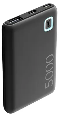 Produktbild von Cellularline Power Bank ESSENCE 5000, 5000 mAh, Lithium Polymer (LiPo), 12 W, Schwarz