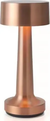 Produktbild von Goliving Tischlampe wiederaufladbar - Tischleuchte - Nachttischlampe - kabellos und dimmbar – Touch-Lampe – Nachtlampe – 21 cm – Gold