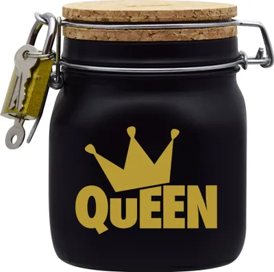 Produktbild von Spardose Geld Geschenk Ideen Queen Design2 Schwarz Größe M 0.75 Liter
