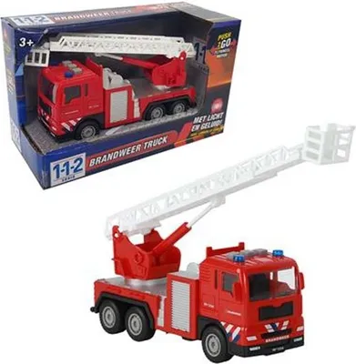Produktbild von 112 Feuerwehrauto Truck 1:32 Mit Licht+Sound, Feuerwehrauto, 3 Jahr(e), LR41, Metall, Rot