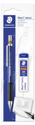 Produktbild von STAEDTLER Mars micro 775 Druckbleistift Blisterkarte mit Druckbleistift 0.5 mm und Minendose HB