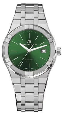 Zdjęcie produktu dla ice Lacroix AIKON Quartz Date, 40 mm, zielony, stal nierdzewna, model AI1108-SS002-630-1