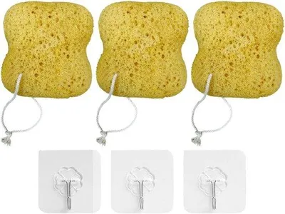 Produktbild von Badschwamm Set mit Duschklemmen weich