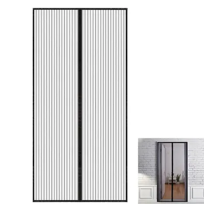 Produktbild von Fliegengitter Tür, 100x210cm Magnet Insektenschutz Balkontür, Verdickter Fliegenvorhang, Fliegengitter Balkontür, Für Wohnzimmer und Terrassentüren
