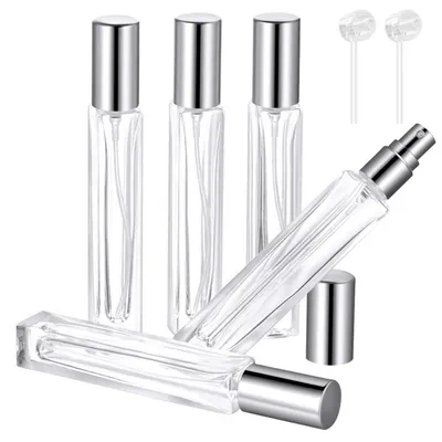 Immagine prodotto di Flaconi ricaricabili per profumo, vuoti, capacità 10 ml, colore bianco, confezione da 5 pezzi