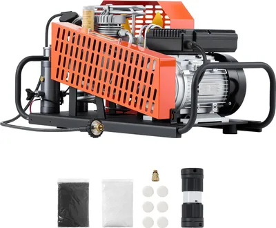 Zdjęcie produktu dla Sprężarka powietrza SucceBuy PCP, 30 MPa, 4-cylindrowa sprężarka do nurkowania, sprężarka powietrza do oddychania 60 l/min, układ chłodzenia wentylatora, wysokociśnieniowa sprężarka powietrza do butli nurkowych, paintballu, pistoletów pneumatycznych i gaszenia pożarów