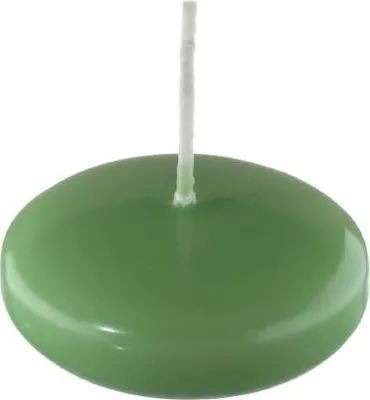 Produktbild von Schwimmkerzen Grün 40 x Ø 80 mm, 8 Stück, XXL Schwimmkerzen
