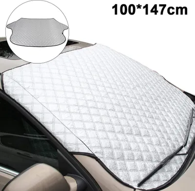 Produktbild von Autoscheibenabdeckung Frontscheibenabdeckung Sonnenschutz Scheibenabdeckung Auto Windschutzscheibenabdeckung UV-Schutz Abdeckung Sonnenblende Frontscheibe Abdeckplane Transporter