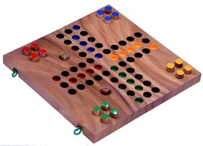 Image de Ludo L - Classique en bois pour 2 à 4 joueurs | Jeu de dés et de société