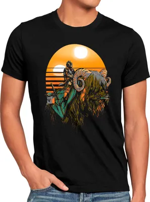 Produktbild von A.N.T. Bantha Rider Herren T-Shirt yoda mando kopfgeldjäger