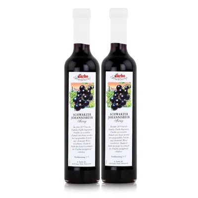 Produktbild von Darbo Schwarzer Johannisbeer Sirup 500ml - Cocktails Kaffeesirup (2er Pack)