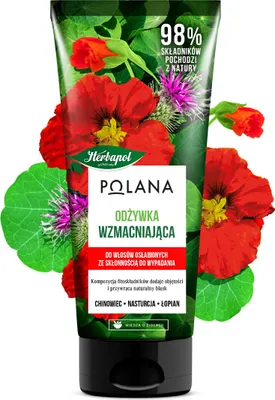 Produktbild von HERBAPOL Polana Stärkende Spülung für geschwächtes, zu Haarausfall neigendes Haar, 200 ml