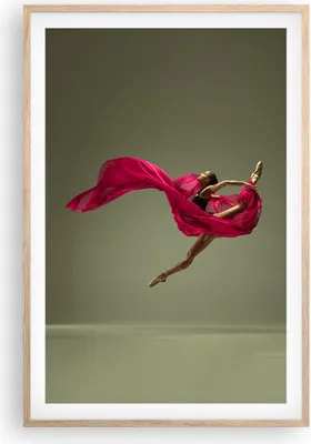 Produktbild von Gerahmtes Poster - Rahmen in heller Eiche - Tänzer Ballett Künstler - 61x91,5 cm - Wand Bild - Wanddeko - Wandbilder - Kunstposter - Wandposter - Bilderrahmen - Bilder - Kunstdruck - P2NPA61x91-5037