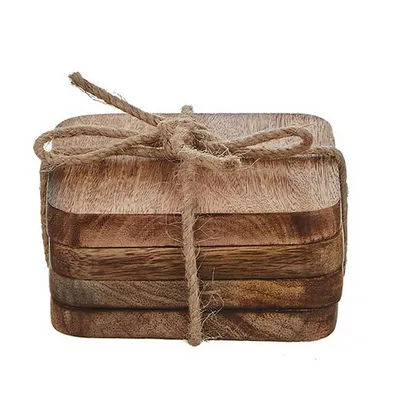 Produktbild von Untersetzer Mica Decorations Duko 4 Stücke (10 x 10 x 5 cm)