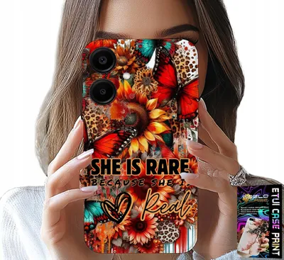Produktbild von Fall Für Samsung Galaxy A06 5G - Sie Ist Selten, Sonnenblumen, Blumen, Schmetterlinge