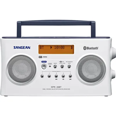Produktbild von Sangean Digitales Radio Bt Dab+ Blanc