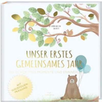 Produktbild von Babyalbum - UNSER ERSTES GEMEINSAMES JAHR (blau)