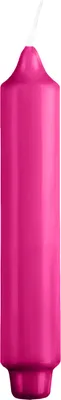 Produktbild von Stabkerzen mit Zapfenfuß Fuchsia Pink 170 x Ø 30 mm, 12 Stück