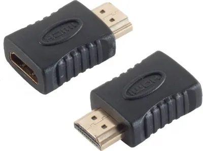 Produktbild von S/CONN maximum connectivity Adapter, HDMI-Stecker auf HDMI-Kupplung, vergoldete Kontakte, 4K2K kompatibel (77408)