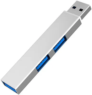 Zdjęcie produktu dla Wielofunkcyjna stacja dokująca z interfejsem 3.0, przedłużacz USB 1-na-3, adapter do 3 urządzeń.
