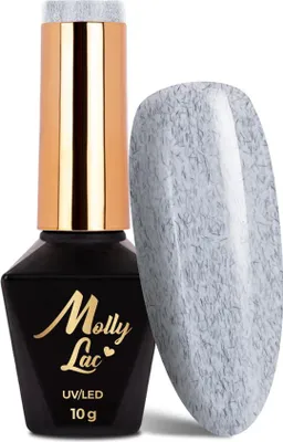 Obrázek produktu pro MollyLac Bavlna Sweater Grey Hybridní lak na nehty 10g č. 718