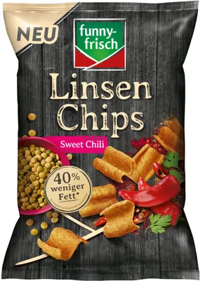 Produktbild von funny frisch Linsen Chips Sweet Chili Geschmack knusprig frisch 90g